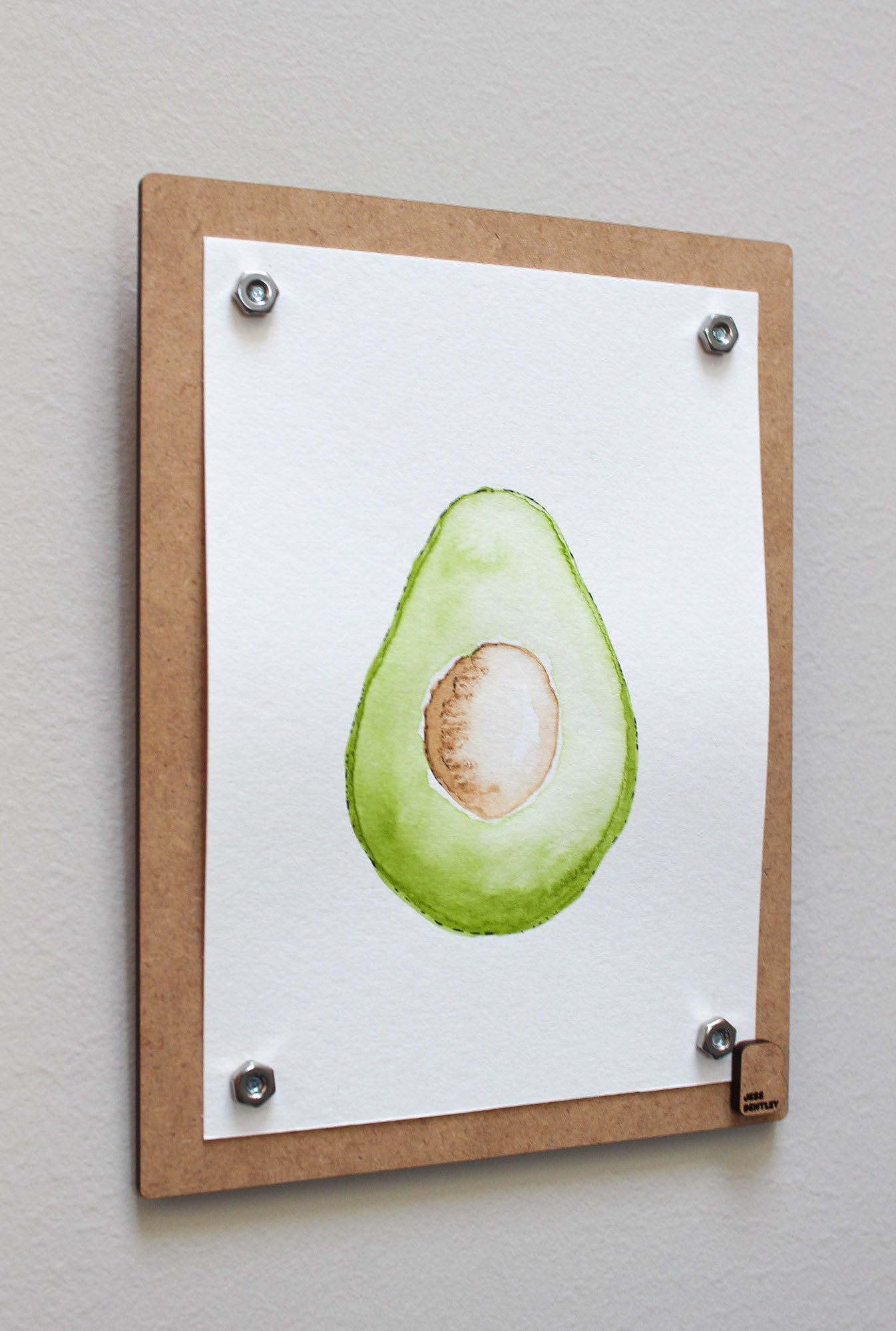Avocado Original Watercolor