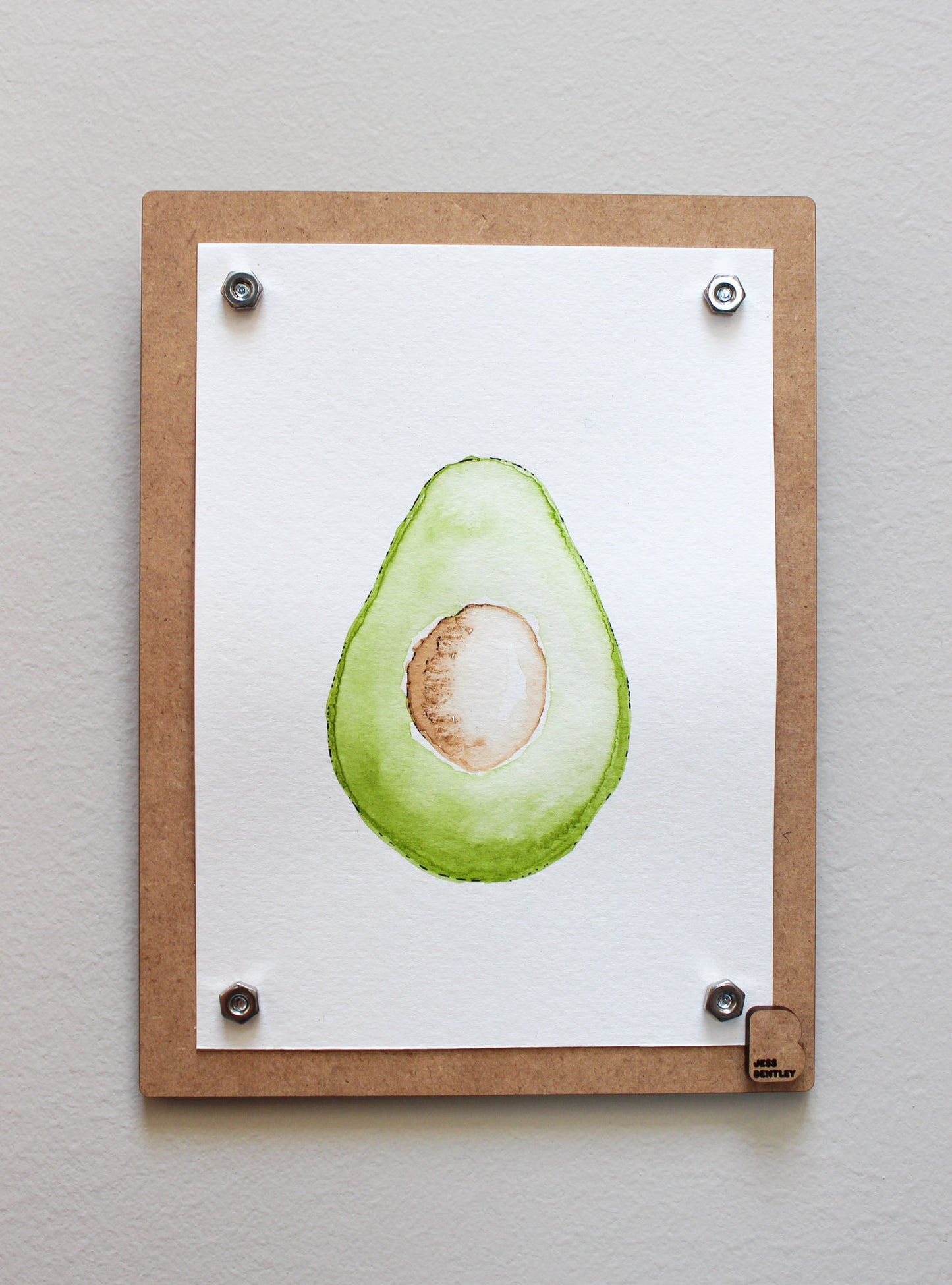 Avocado Original Watercolor