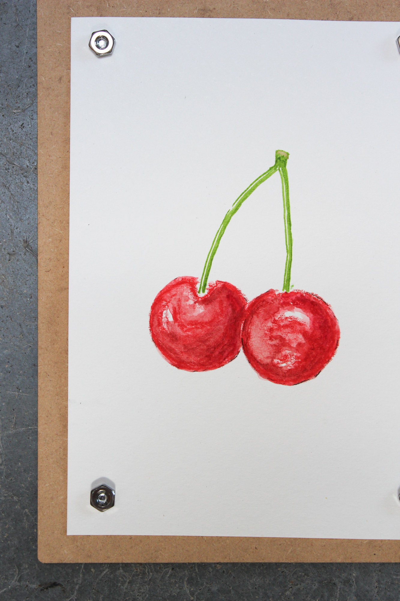 Cherries Original Watercolor