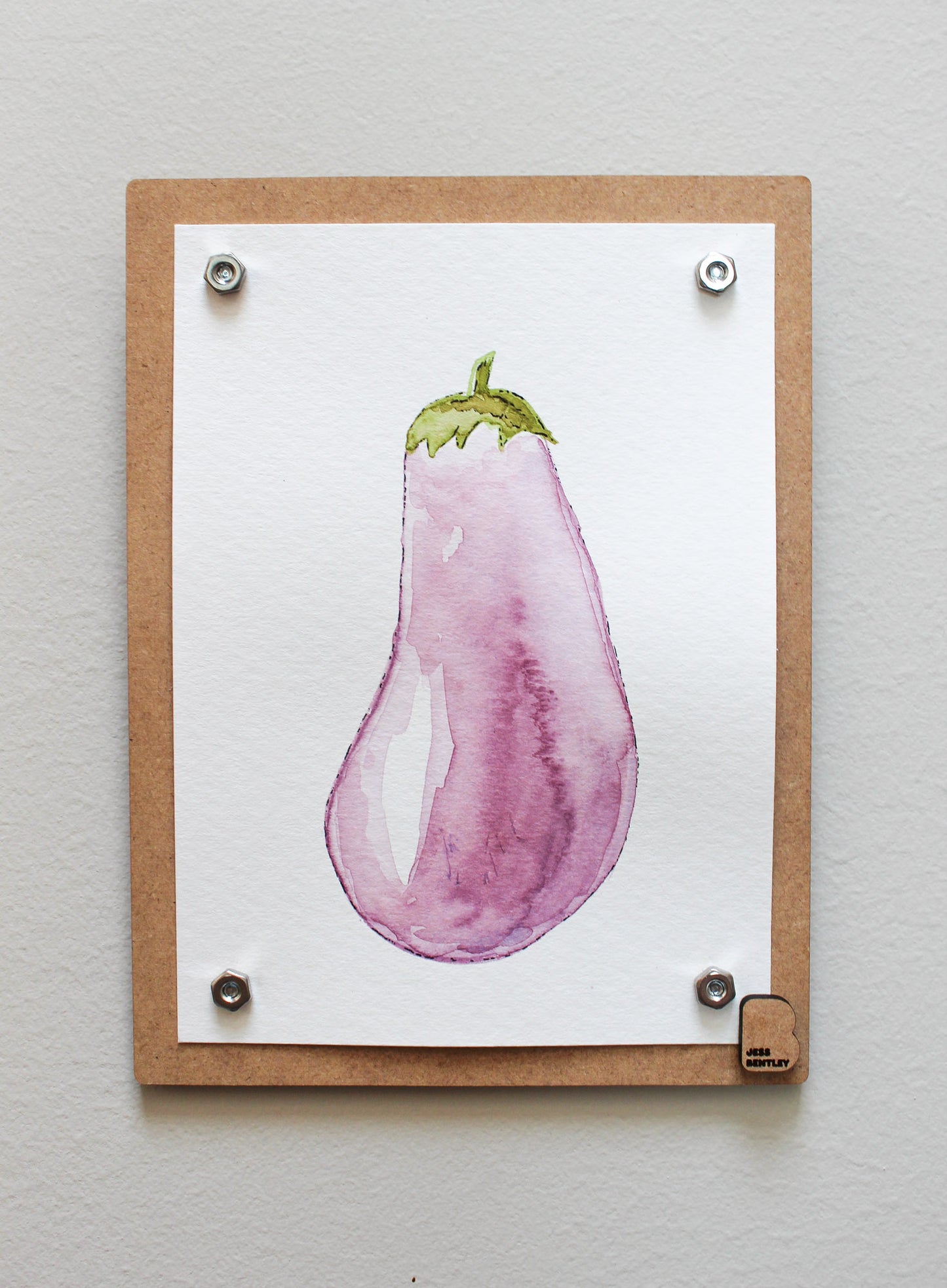 Eggplant Original Watercolor