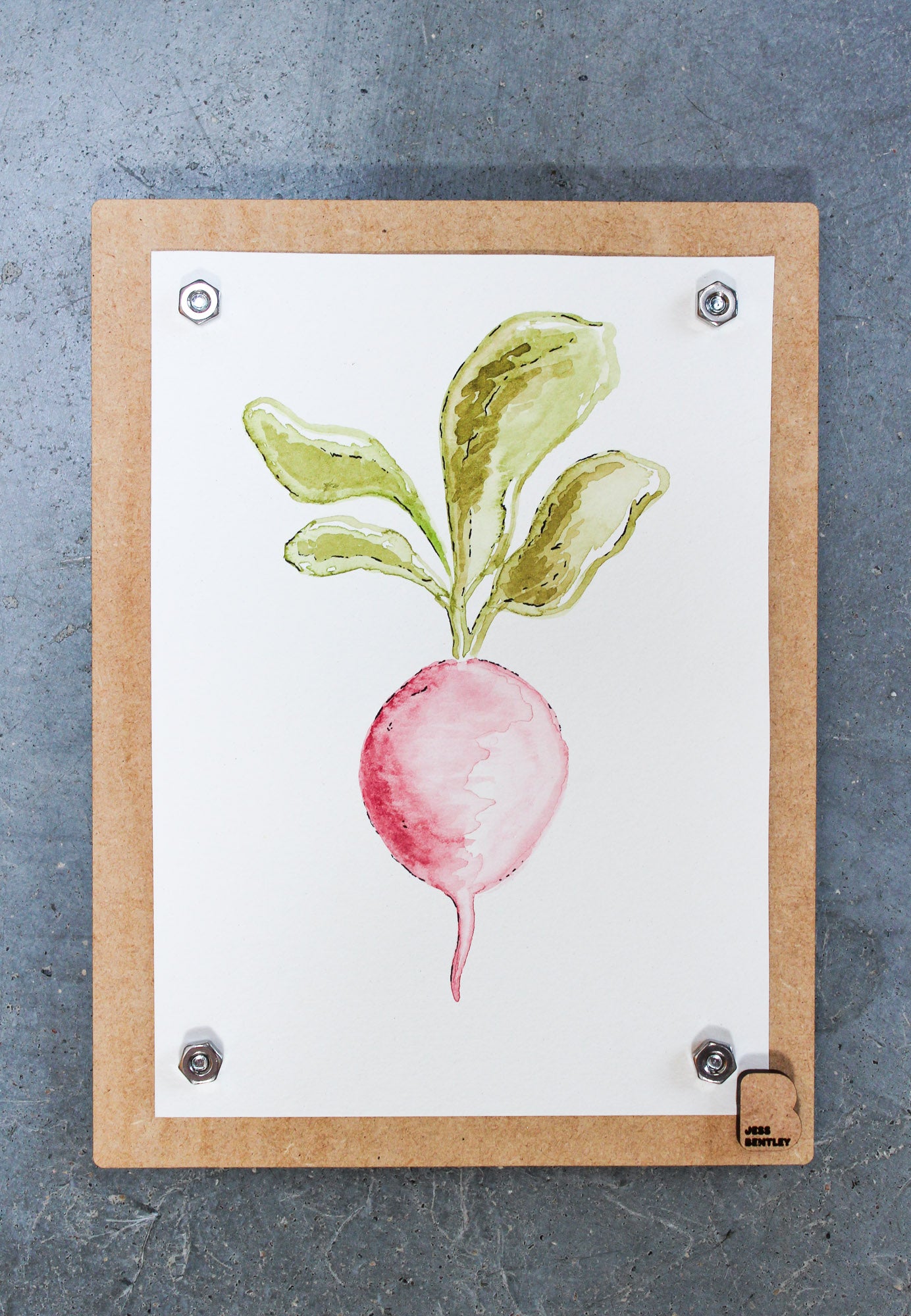 Radish Original Watercolor
